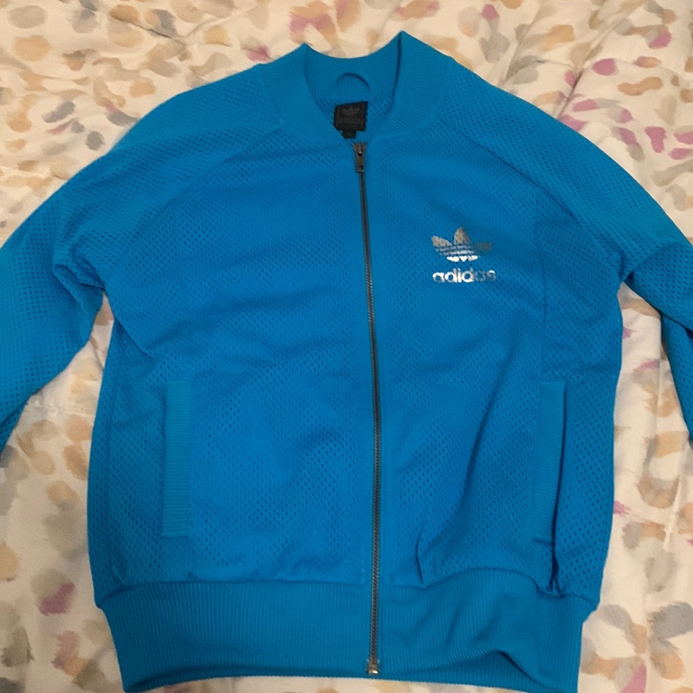 Blue adidas jacket